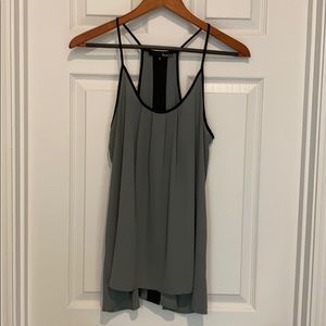 Green and block blouse